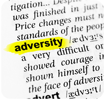 Dictionary definition of adversity